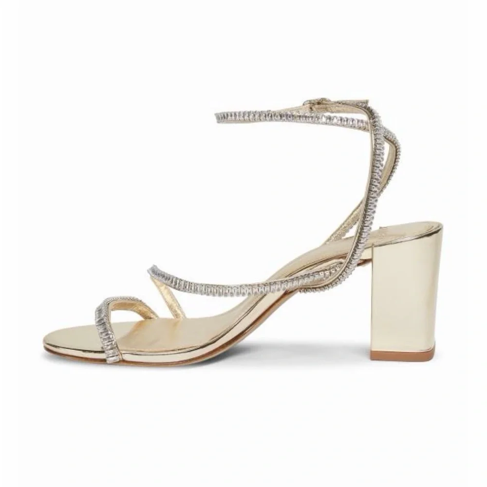 ALEXANDRE BIRMAN 70MM Crystal-Embellished Leather Block-Heel Sandals